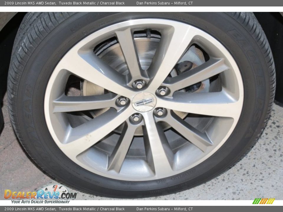 2009 Lincoln MKS AWD Sedan Tuxedo Black Metallic / Charcoal Black Photo #19