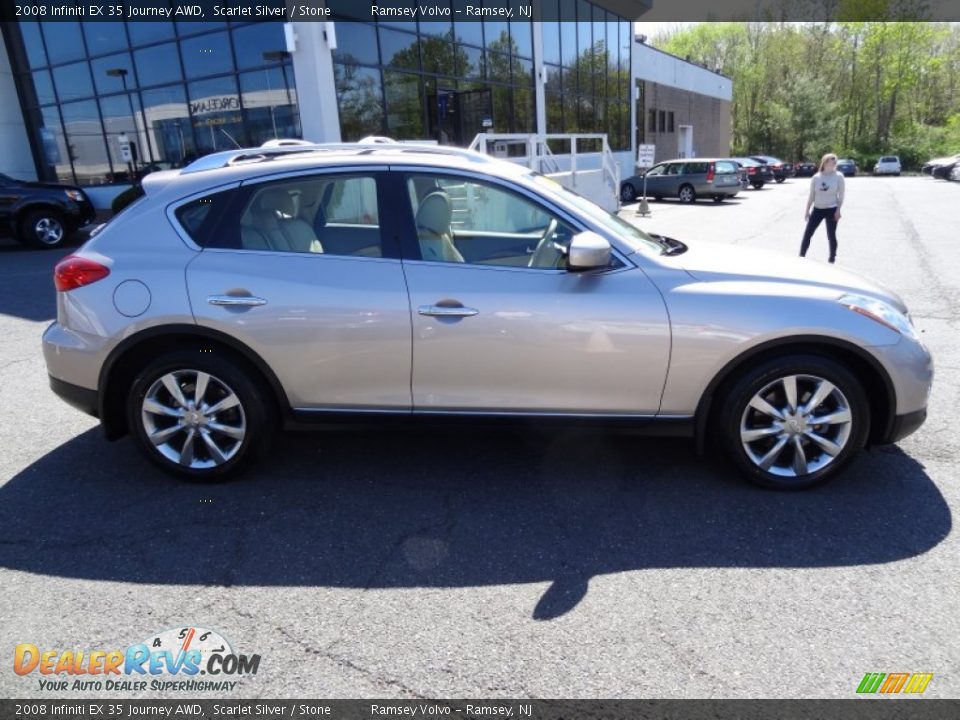 2008 Infiniti EX 35 Journey AWD Scarlet Silver / Stone Photo #2