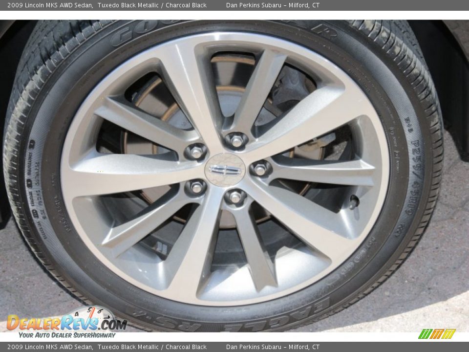 2009 Lincoln MKS AWD Sedan Tuxedo Black Metallic / Charcoal Black Photo #25