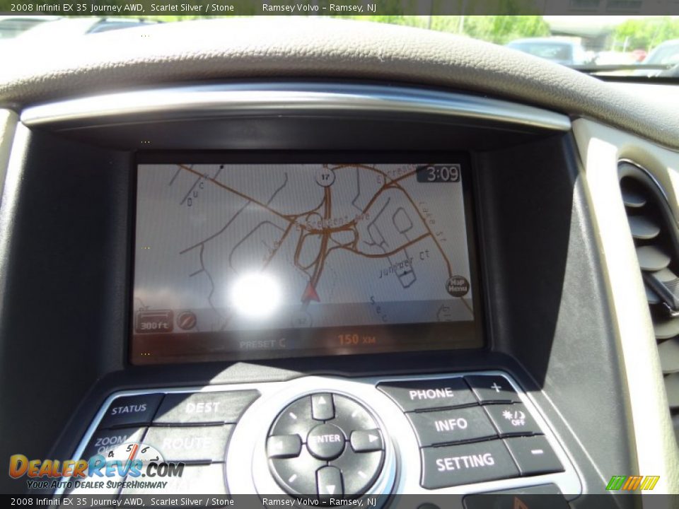 2008 Infiniti EX 35 Journey AWD Scarlet Silver / Stone Photo #10
