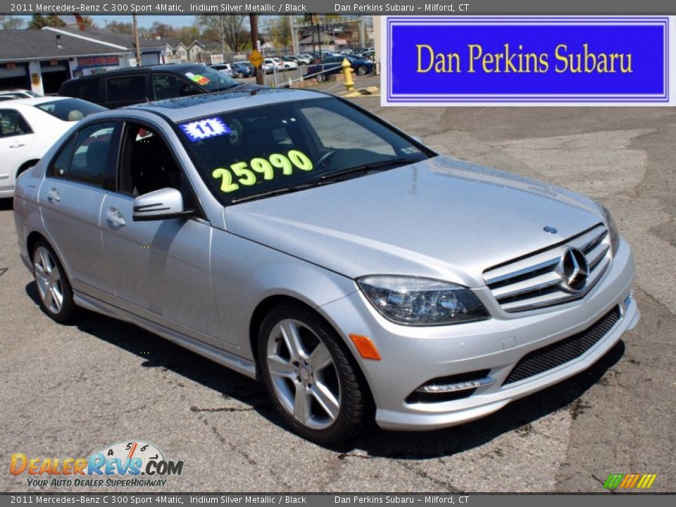 2011 Mercedes-Benz C 300 Sport 4Matic Iridium Silver Metallic / Black Photo #1