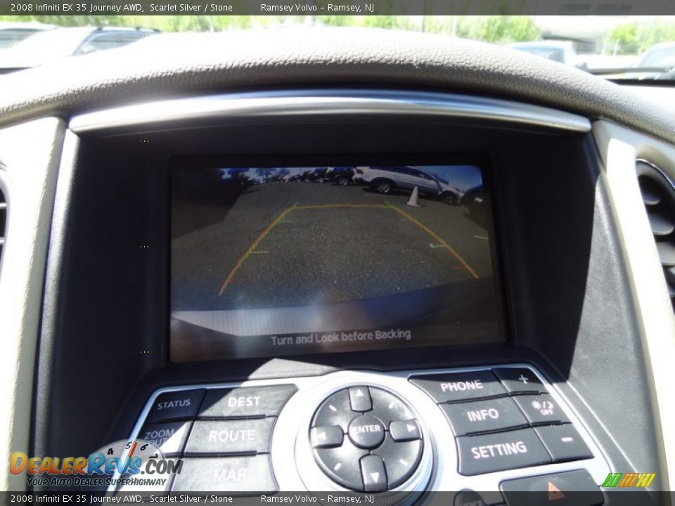 2008 Infiniti EX 35 Journey AWD Scarlet Silver / Stone Photo #11
