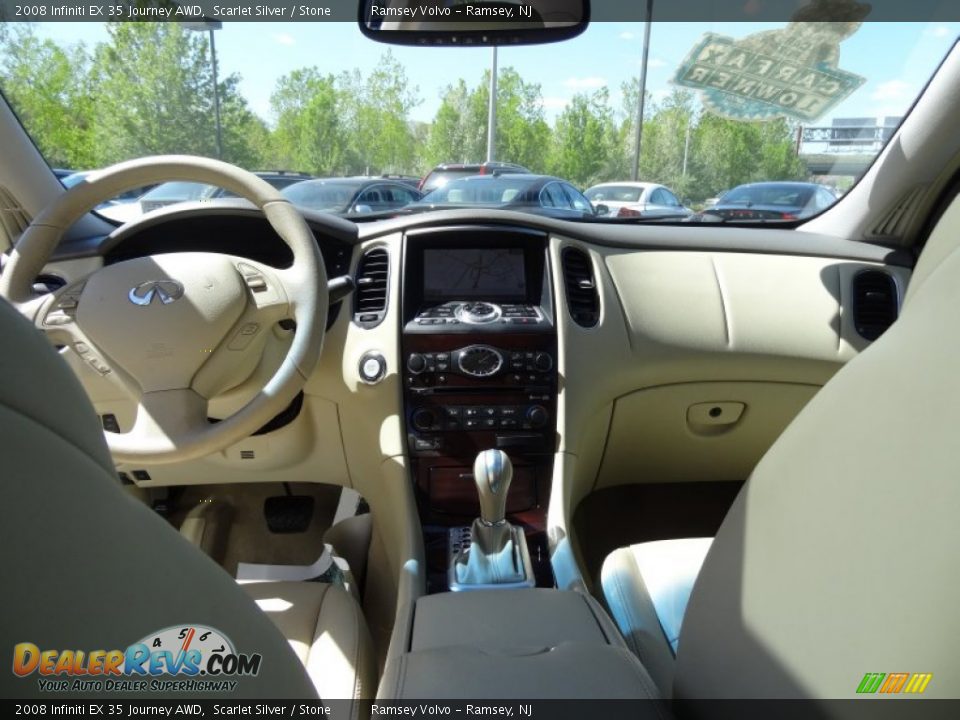 2008 Infiniti EX 35 Journey AWD Scarlet Silver / Stone Photo #12