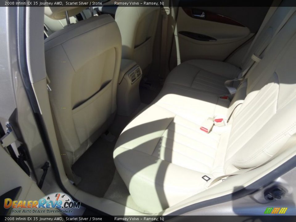 2008 Infiniti EX 35 Journey AWD Scarlet Silver / Stone Photo #15