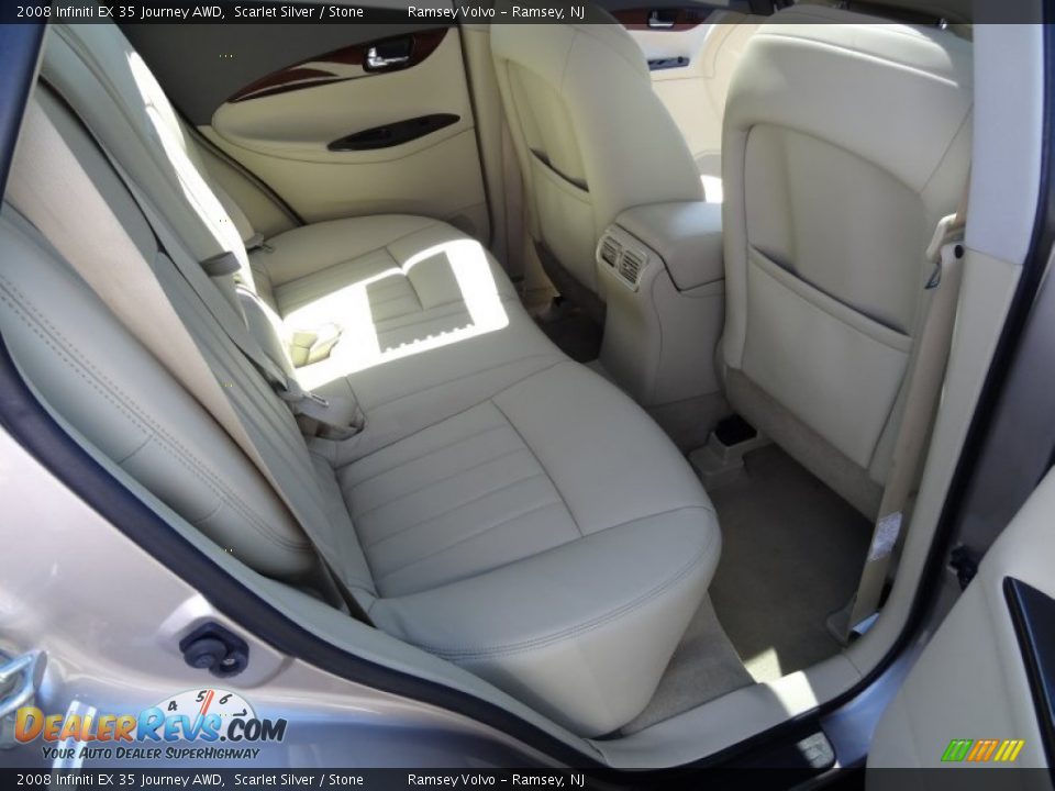 2008 Infiniti EX 35 Journey AWD Scarlet Silver / Stone Photo #16