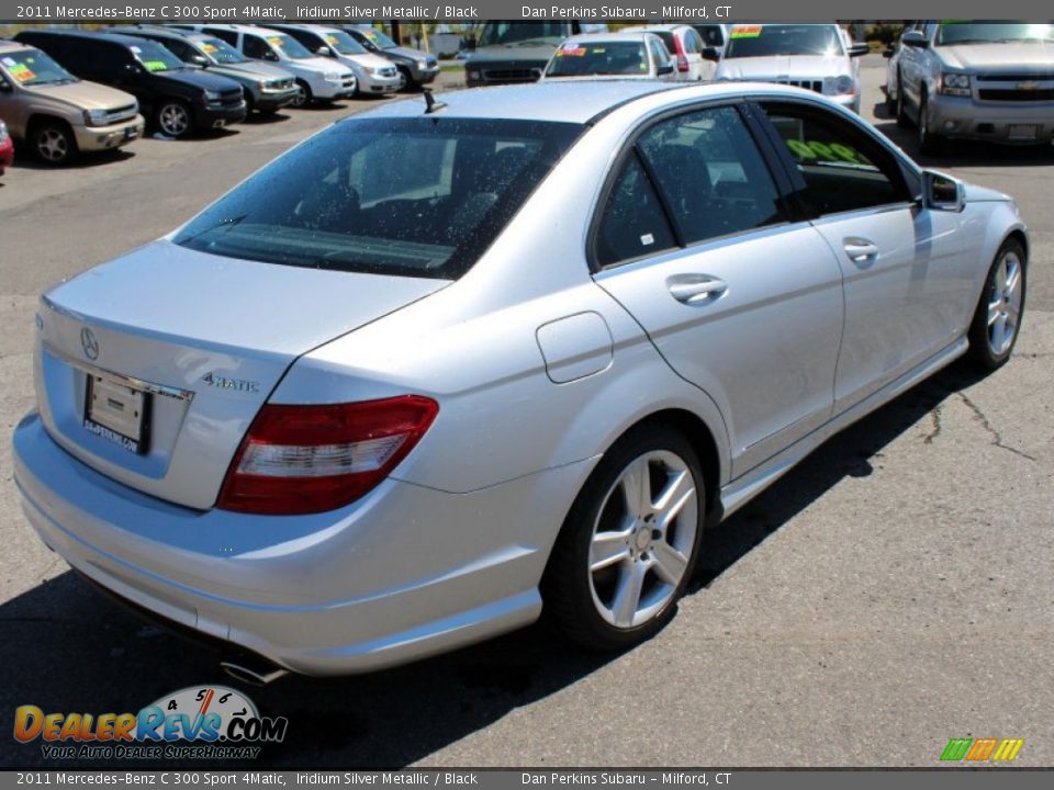 2011 Mercedes-Benz C 300 Sport 4Matic Iridium Silver Metallic / Black Photo #6