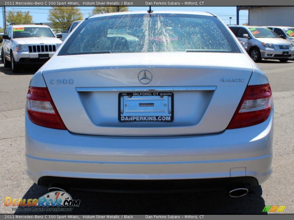 2011 Mercedes-Benz C 300 Sport 4Matic Iridium Silver Metallic / Black Photo #7