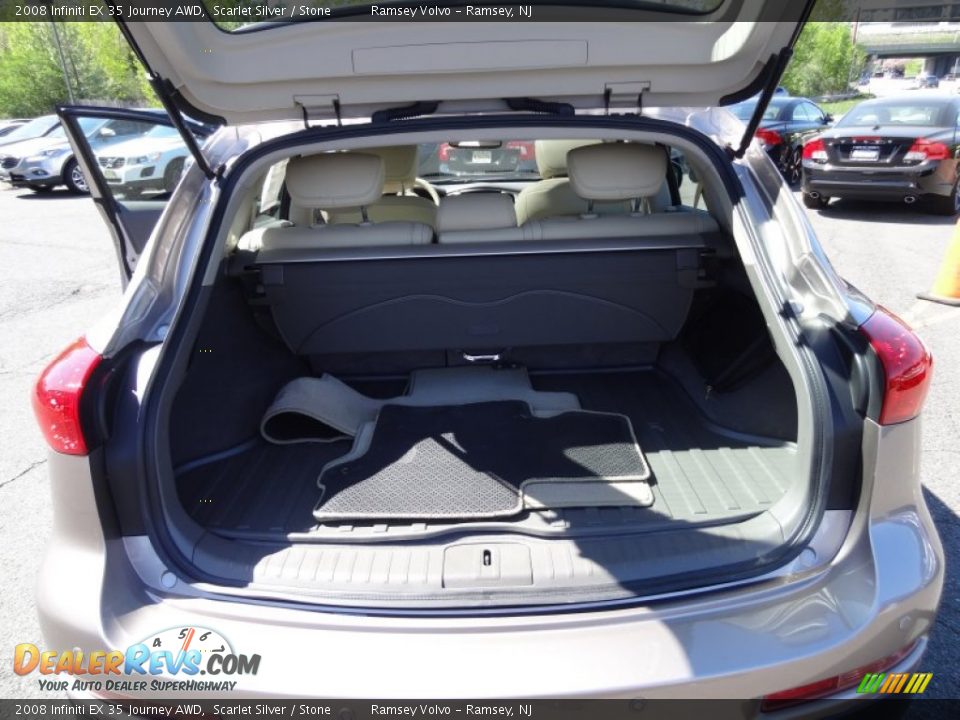 2008 Infiniti EX 35 Journey AWD Scarlet Silver / Stone Photo #18