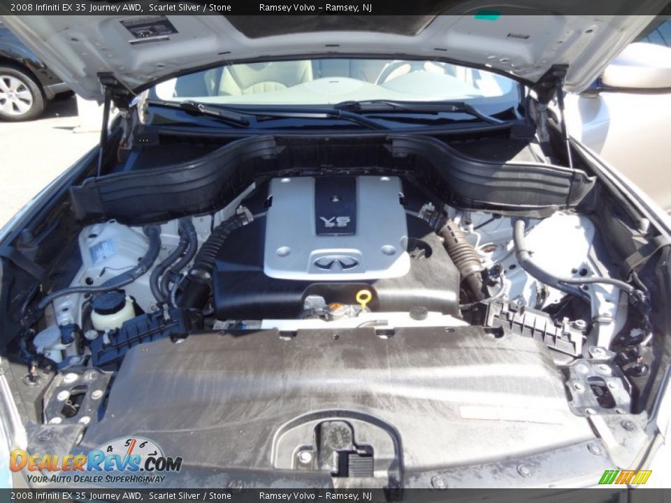 2008 Infiniti EX 35 Journey AWD Scarlet Silver / Stone Photo #21