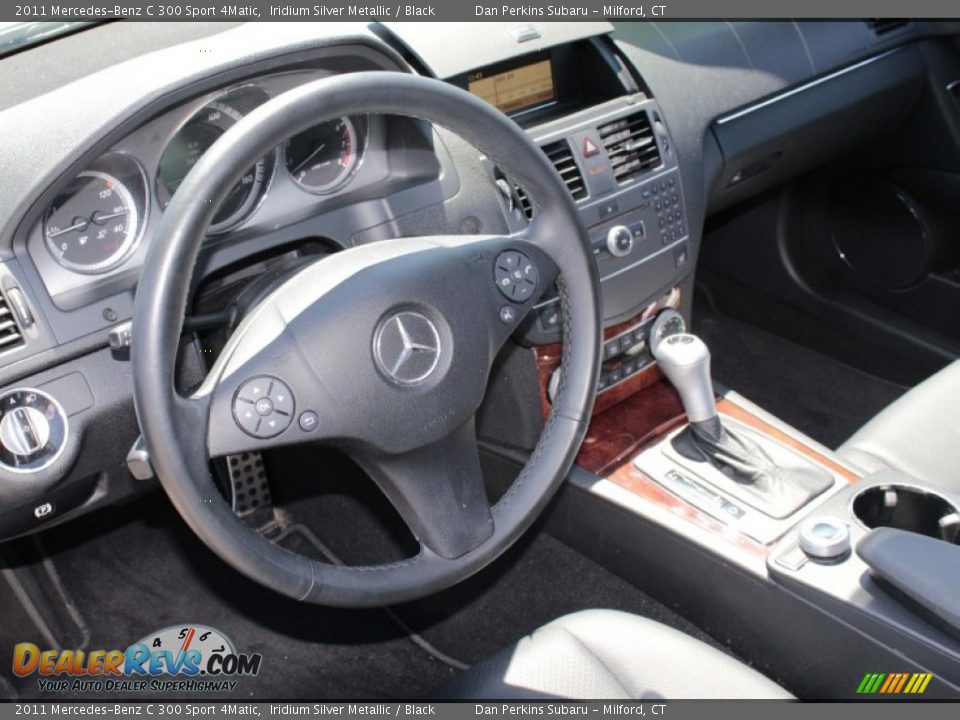 2011 Mercedes-Benz C 300 Sport 4Matic Iridium Silver Metallic / Black Photo #13