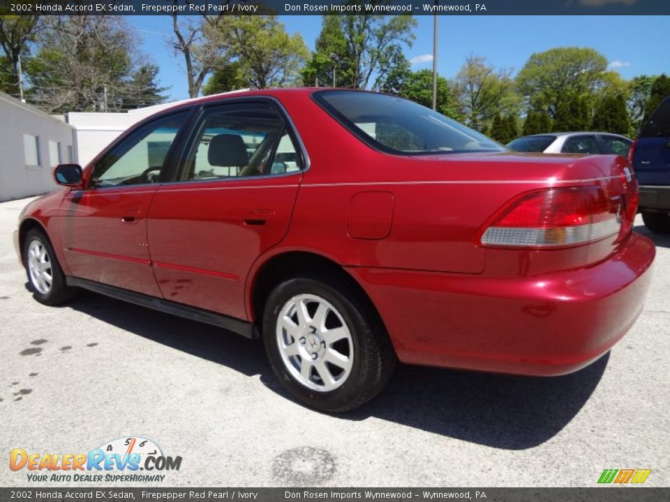 Firepepper Red Pearl 2002 Honda Accord EX Sedan Photo #7