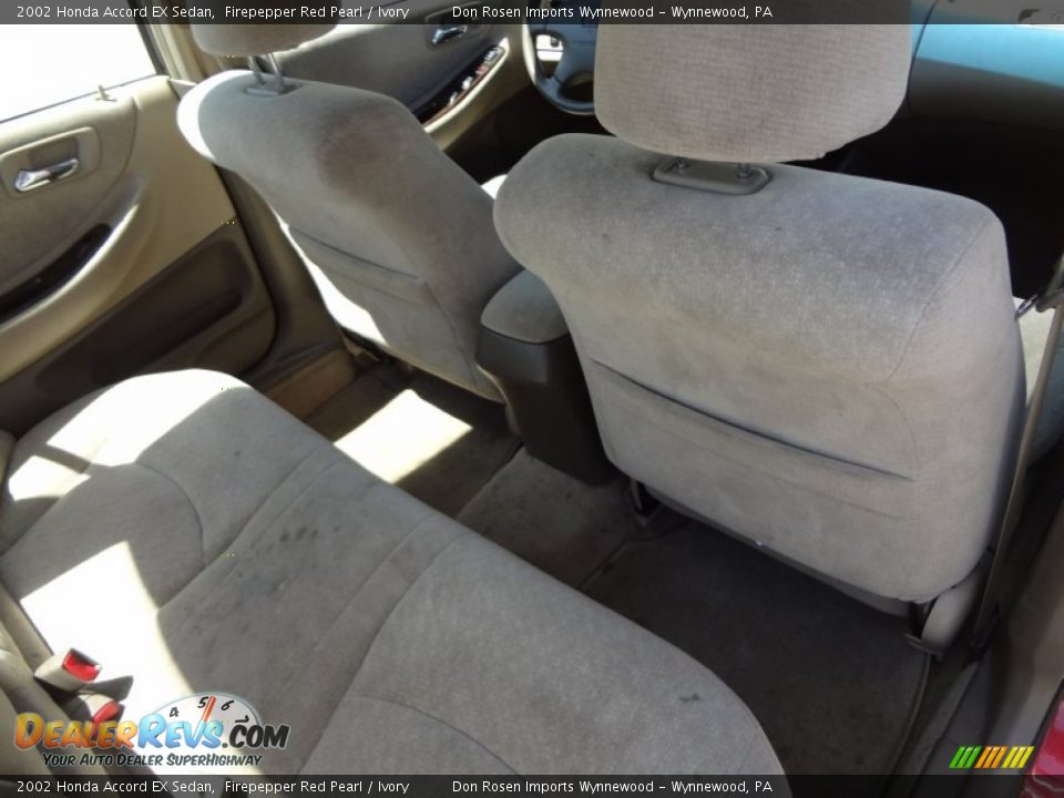 2002 Honda Accord EX Sedan Firepepper Red Pearl / Ivory Photo #18