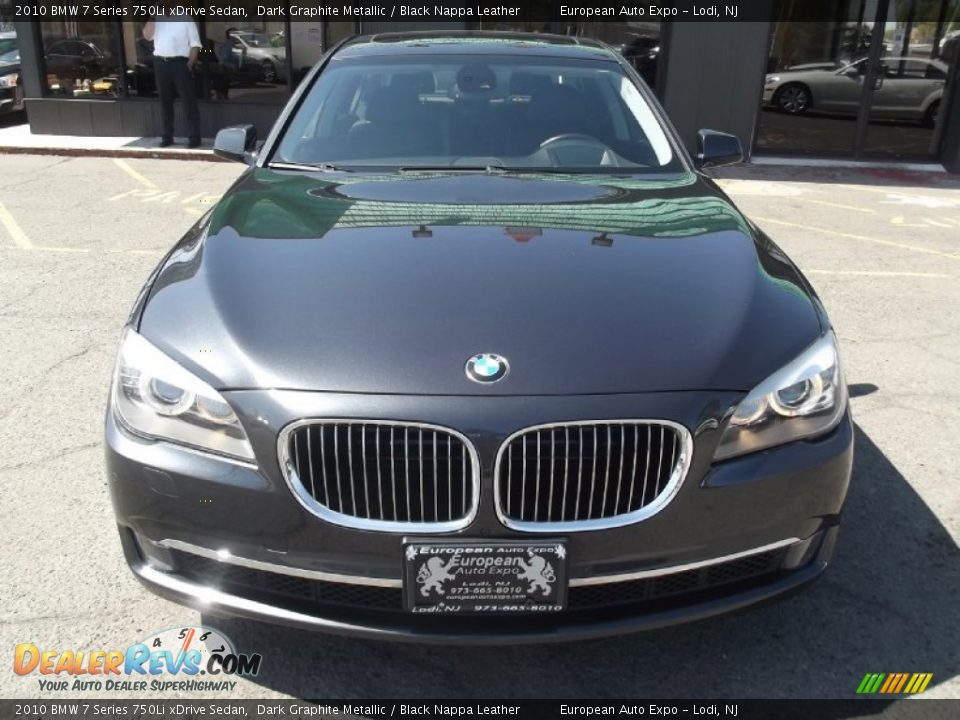 2010 BMW 7 Series 750Li xDrive Sedan Dark Graphite Metallic / Black Nappa Leather Photo #6