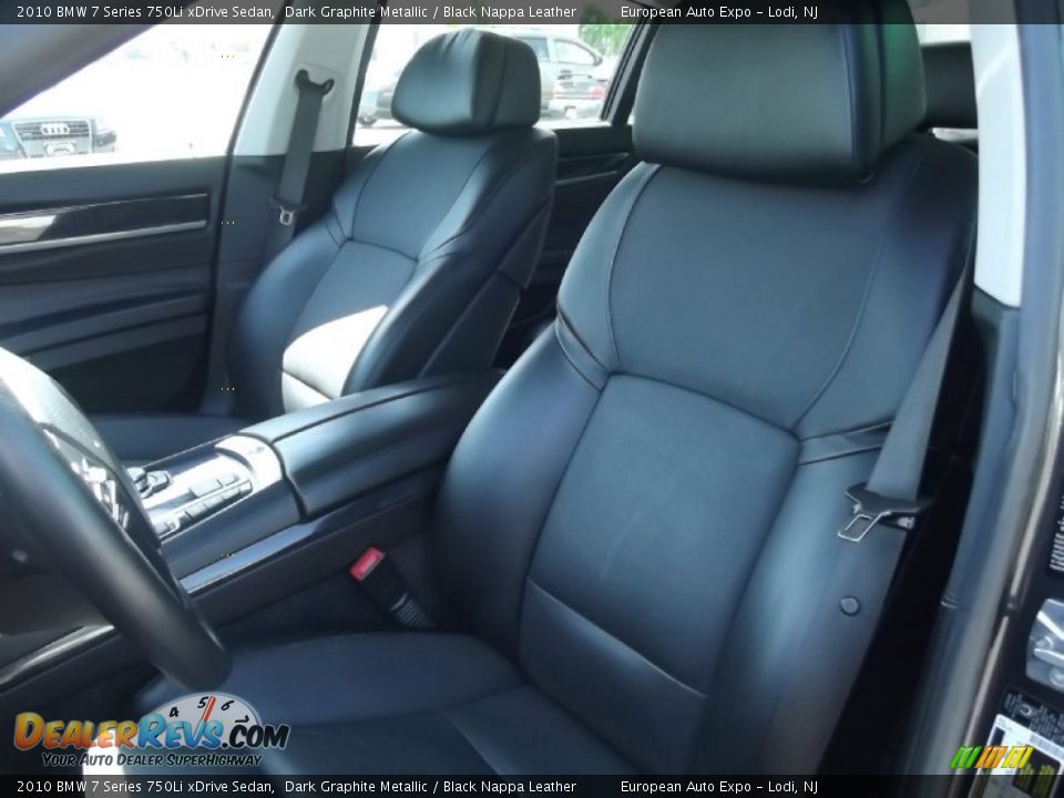 2010 BMW 7 Series 750Li xDrive Sedan Dark Graphite Metallic / Black Nappa Leather Photo #8