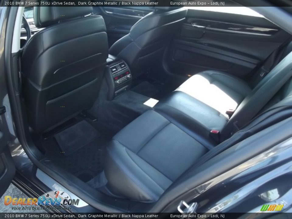 Rear Seat of 2010 BMW 7 Series 750Li xDrive Sedan Photo #10
