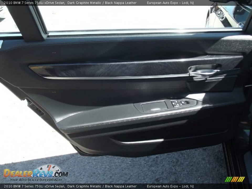 2010 BMW 7 Series 750Li xDrive Sedan Dark Graphite Metallic / Black Nappa Leather Photo #12