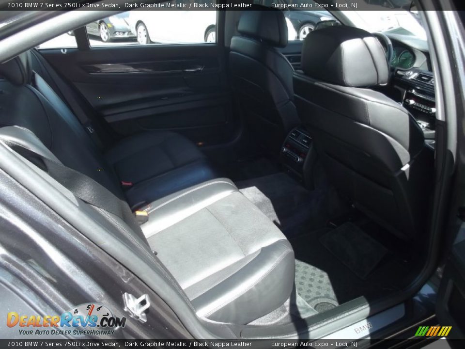 2010 BMW 7 Series 750Li xDrive Sedan Dark Graphite Metallic / Black Nappa Leather Photo #13
