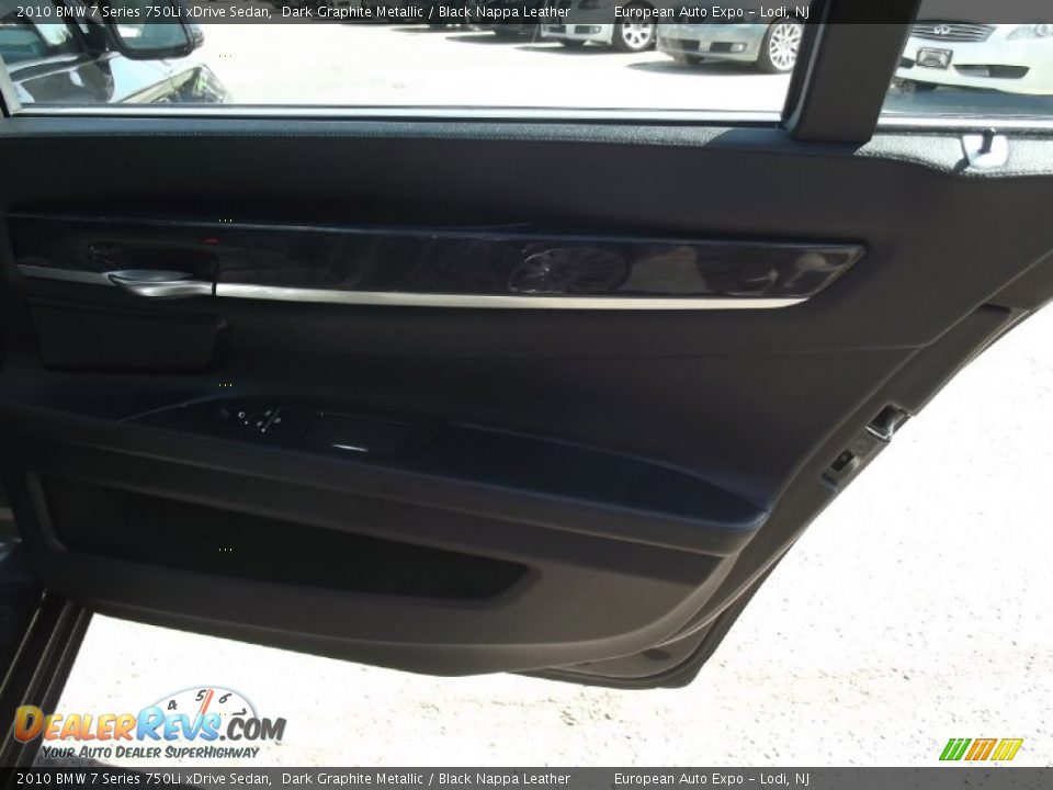 2010 BMW 7 Series 750Li xDrive Sedan Dark Graphite Metallic / Black Nappa Leather Photo #15