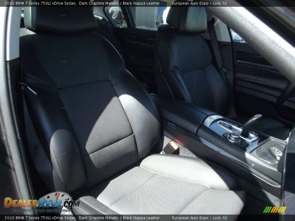 2010 BMW 7 Series 750Li xDrive Sedan Dark Graphite Metallic / Black Nappa Leather Photo #17