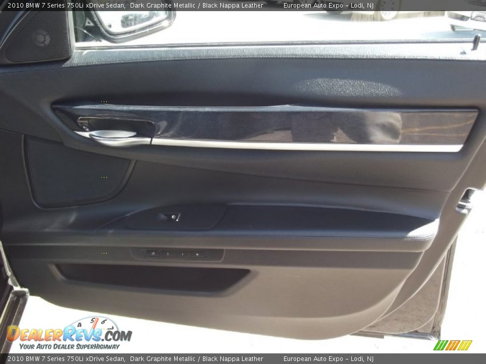 2010 BMW 7 Series 750Li xDrive Sedan Dark Graphite Metallic / Black Nappa Leather Photo #18