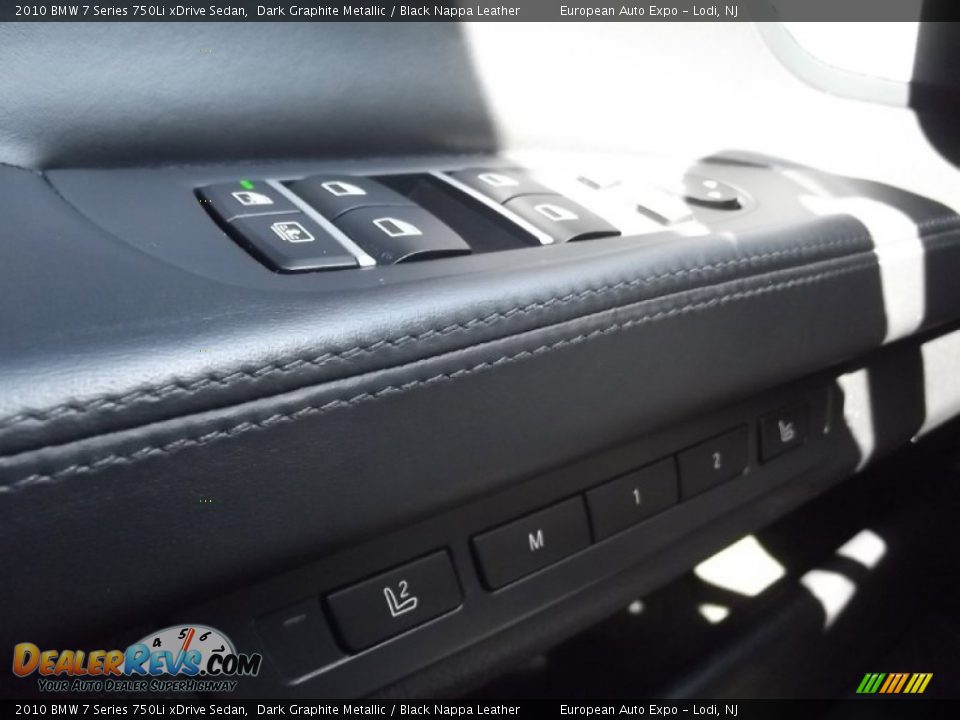 2010 BMW 7 Series 750Li xDrive Sedan Dark Graphite Metallic / Black Nappa Leather Photo #23