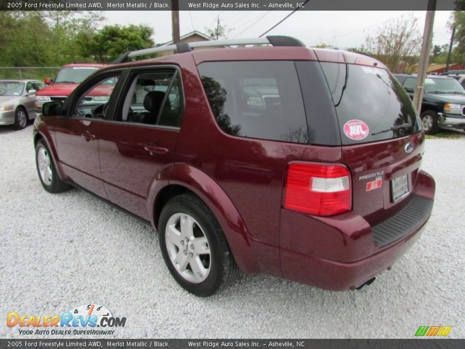 2005 Ford Freestyle Limited AWD Merlot Metallic / Black Photo #7