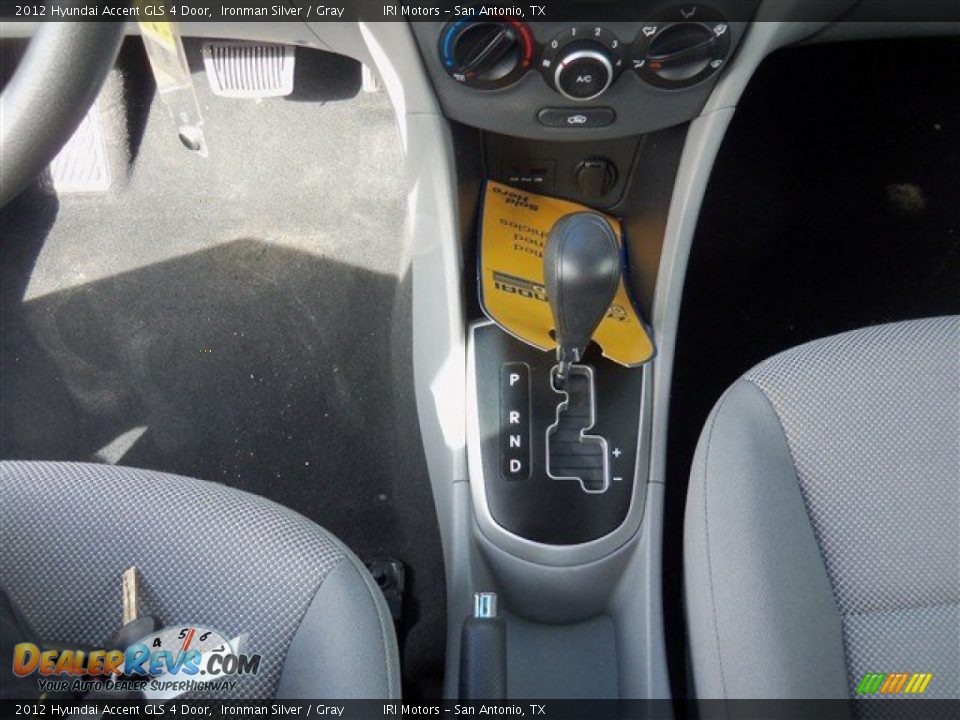 2012 Hyundai Accent GLS 4 Door Ironman Silver / Gray Photo #14
