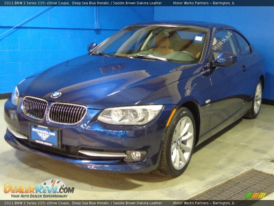 2011 BMW 3 Series 335i xDrive Coupe Deep Sea Blue Metallic / Saddle Brown Dakota Leather Photo #3