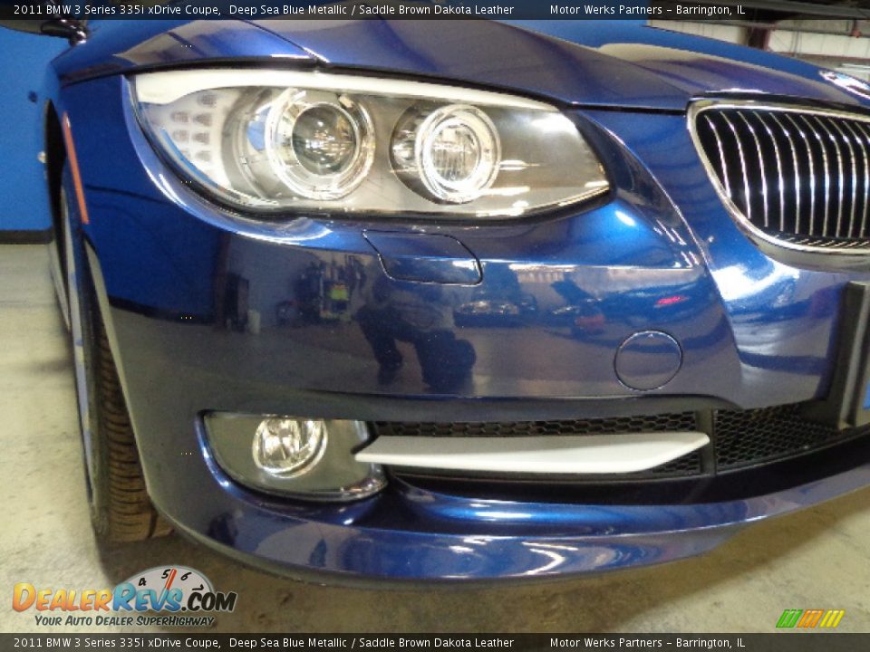 2011 BMW 3 Series 335i xDrive Coupe Deep Sea Blue Metallic / Saddle Brown Dakota Leather Photo #4
