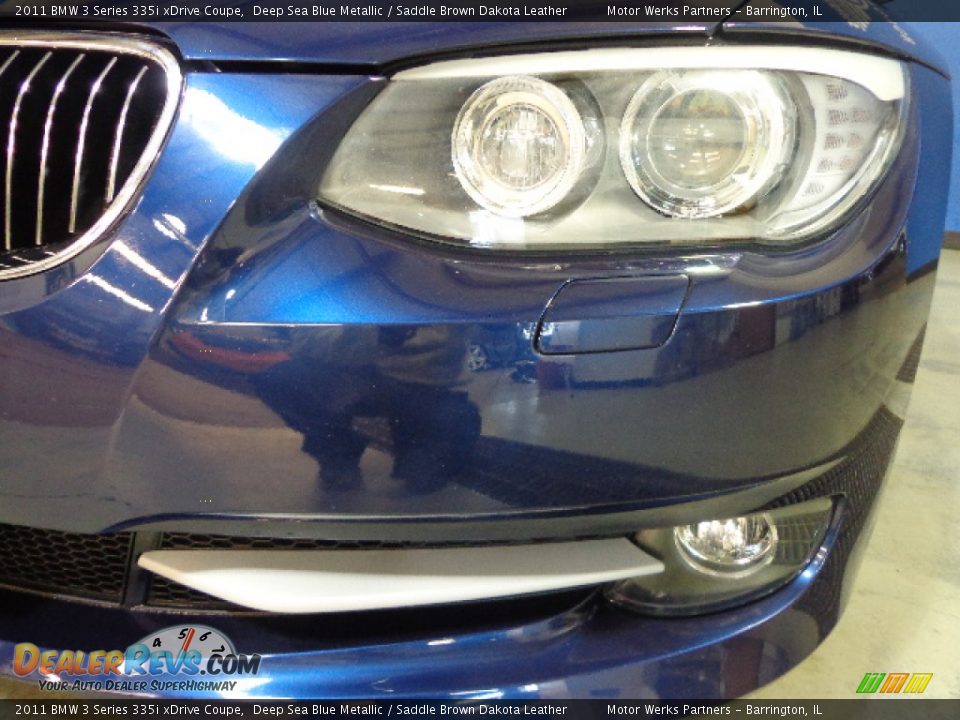 2011 BMW 3 Series 335i xDrive Coupe Deep Sea Blue Metallic / Saddle Brown Dakota Leather Photo #6