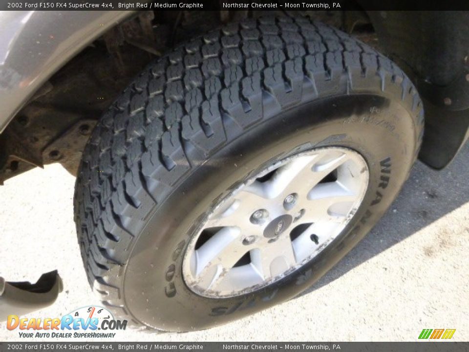 2002 Ford F150 FX4 SuperCrew 4x4 Bright Red / Medium Graphite Photo #7