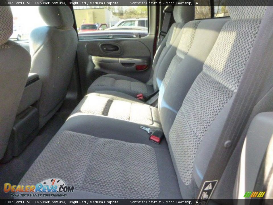 Rear Seat of 2002 Ford F150 FX4 SuperCrew 4x4 Photo #9