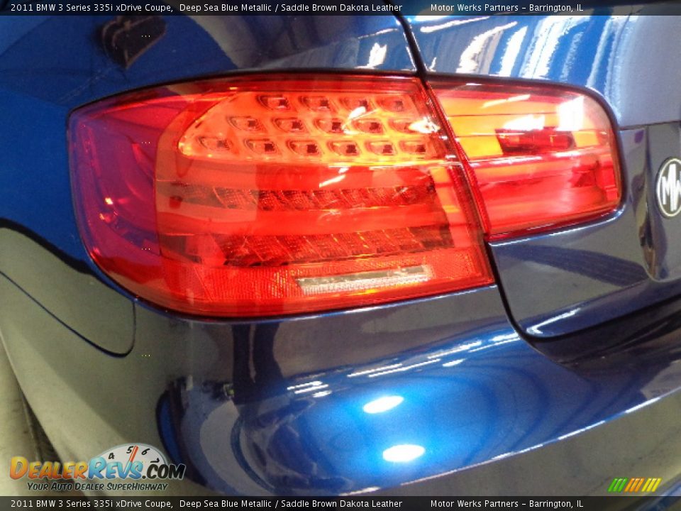 2011 BMW 3 Series 335i xDrive Coupe Deep Sea Blue Metallic / Saddle Brown Dakota Leather Photo #11