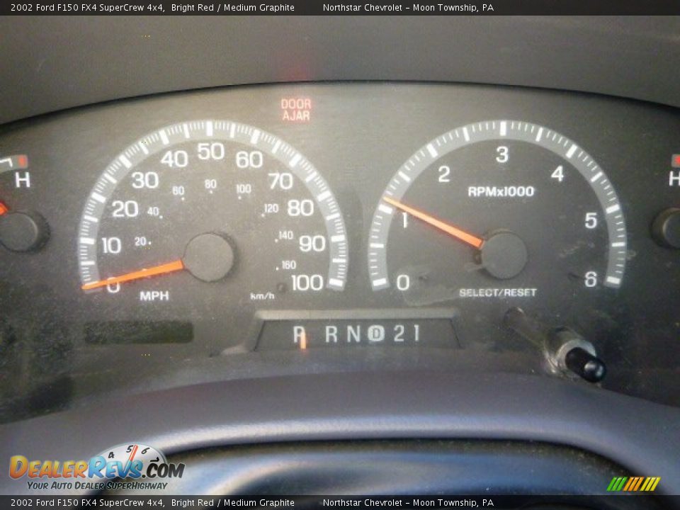 2002 Ford F150 FX4 SuperCrew 4x4 Bright Red / Medium Graphite Photo #15