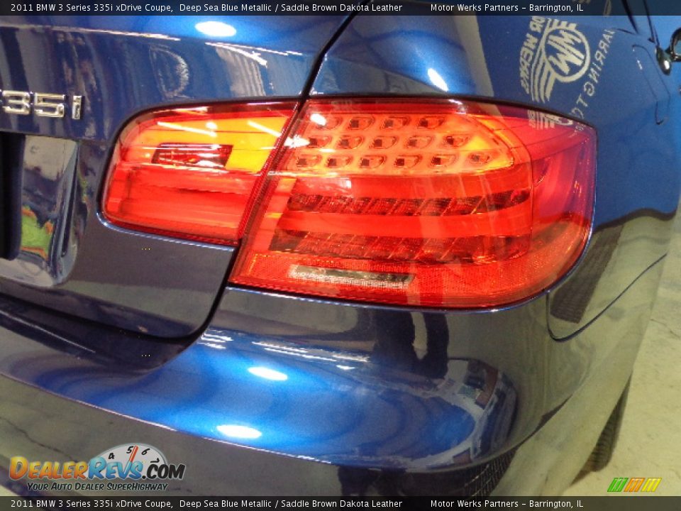 2011 BMW 3 Series 335i xDrive Coupe Deep Sea Blue Metallic / Saddle Brown Dakota Leather Photo #13