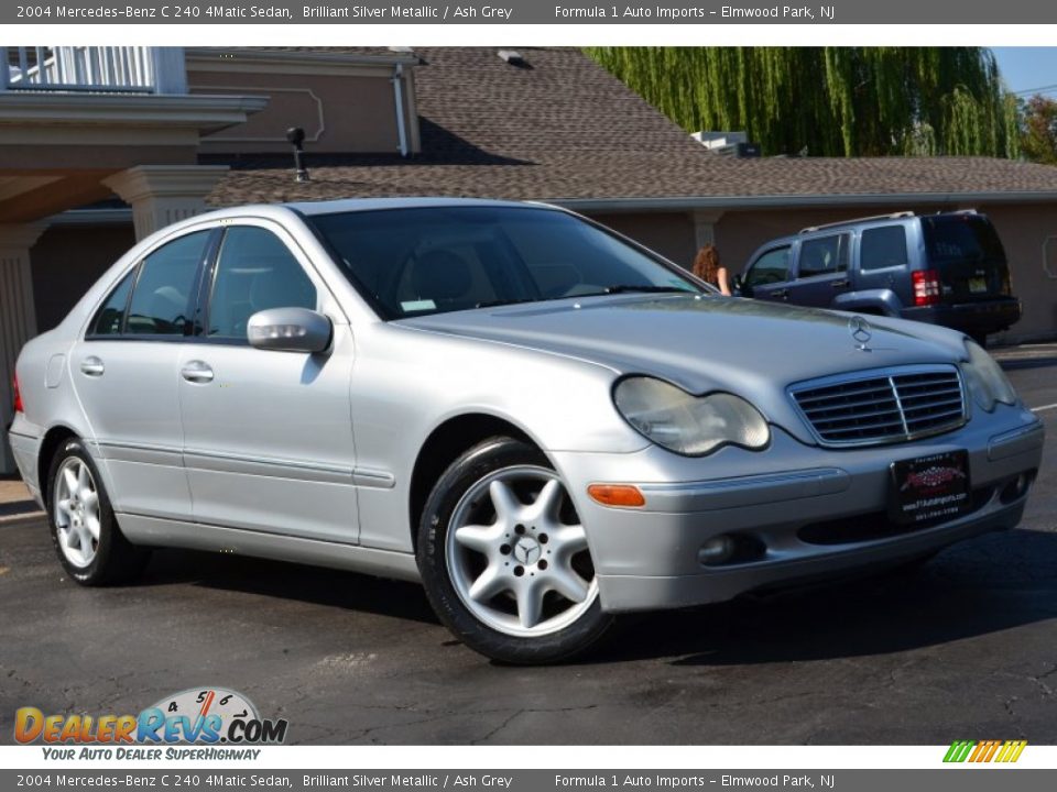 2004 Mercedes-Benz C 240 4Matic Sedan Brilliant Silver Metallic / Ash Grey Photo #1