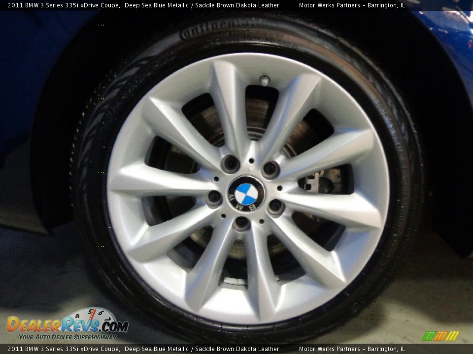 2011 BMW 3 Series 335i xDrive Coupe Deep Sea Blue Metallic / Saddle Brown Dakota Leather Photo #15