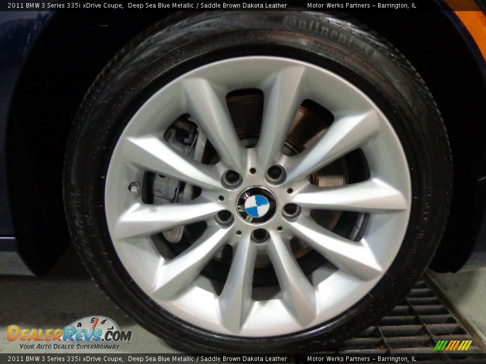 2011 BMW 3 Series 335i xDrive Coupe Deep Sea Blue Metallic / Saddle Brown Dakota Leather Photo #16
