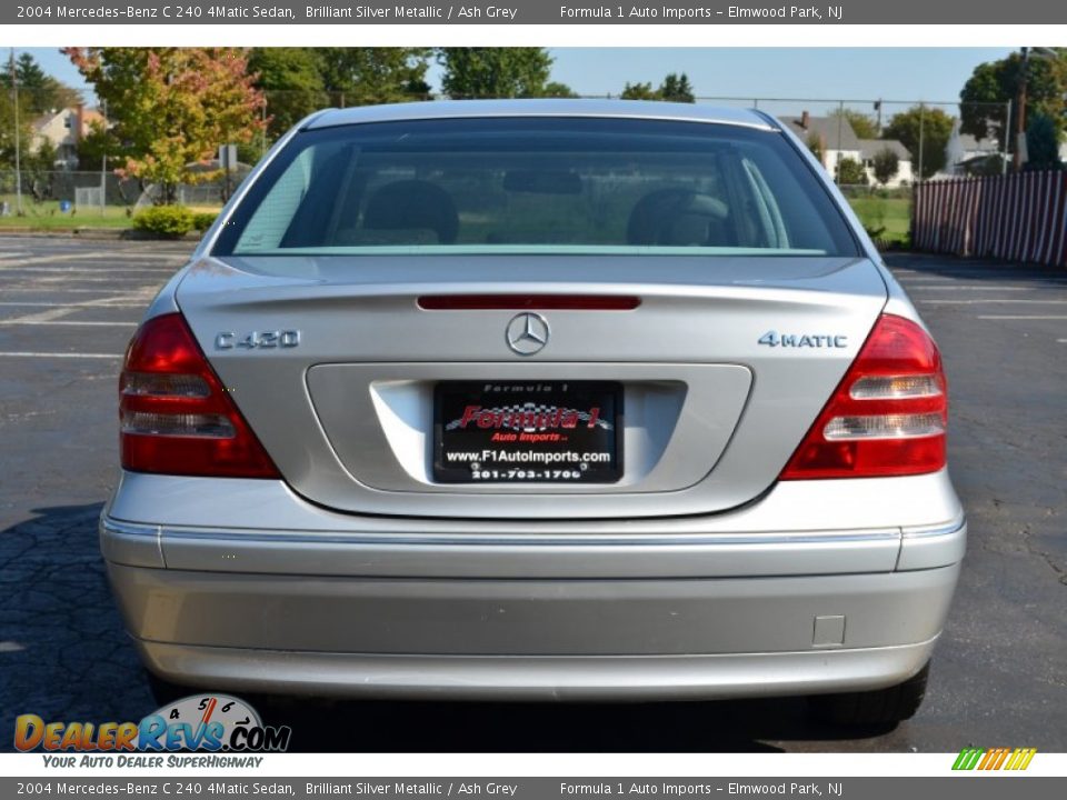 2004 Mercedes-Benz C 240 4Matic Sedan Brilliant Silver Metallic / Ash Grey Photo #6