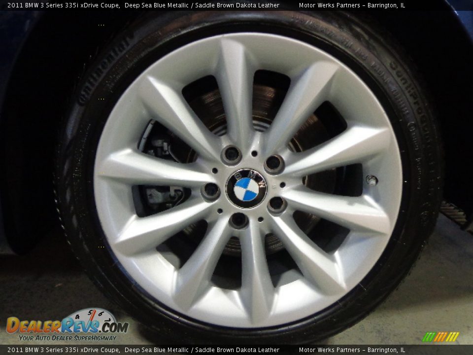 2011 BMW 3 Series 335i xDrive Coupe Deep Sea Blue Metallic / Saddle Brown Dakota Leather Photo #18