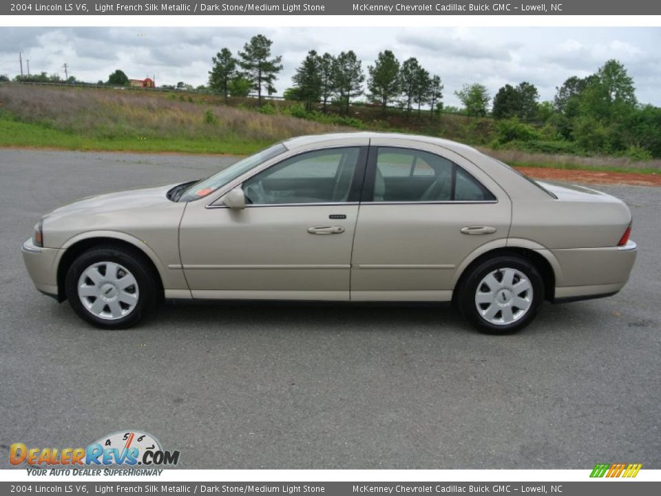 2004 Lincoln LS V6 Light French Silk Metallic / Dark Stone/Medium Light Stone Photo #3