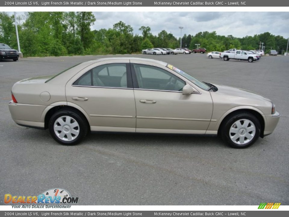 2004 Lincoln LS V6 Light French Silk Metallic / Dark Stone/Medium Light Stone Photo #6