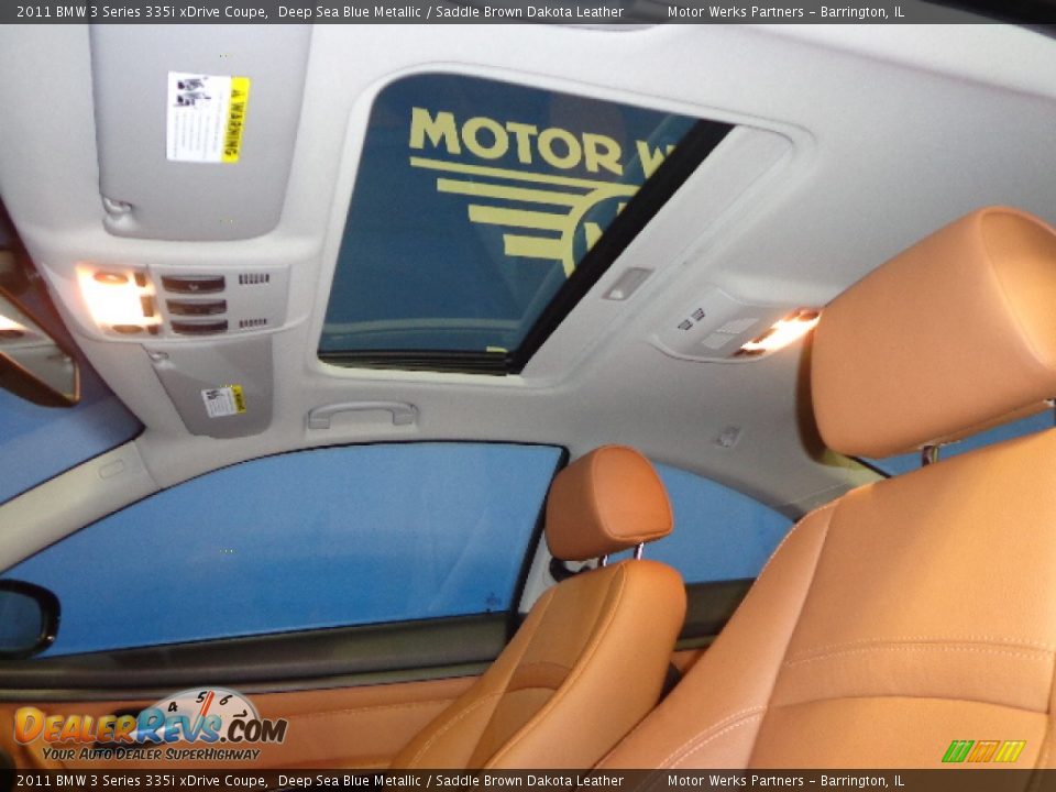 2011 BMW 3 Series 335i xDrive Coupe Deep Sea Blue Metallic / Saddle Brown Dakota Leather Photo #23