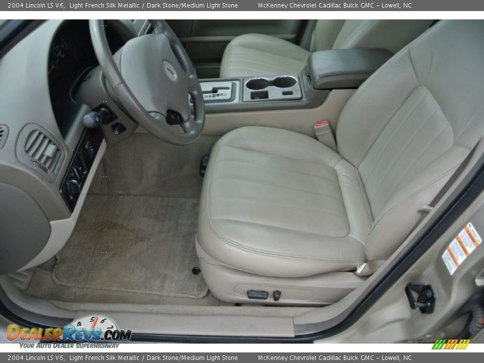 2004 Lincoln LS V6 Light French Silk Metallic / Dark Stone/Medium Light Stone Photo #9