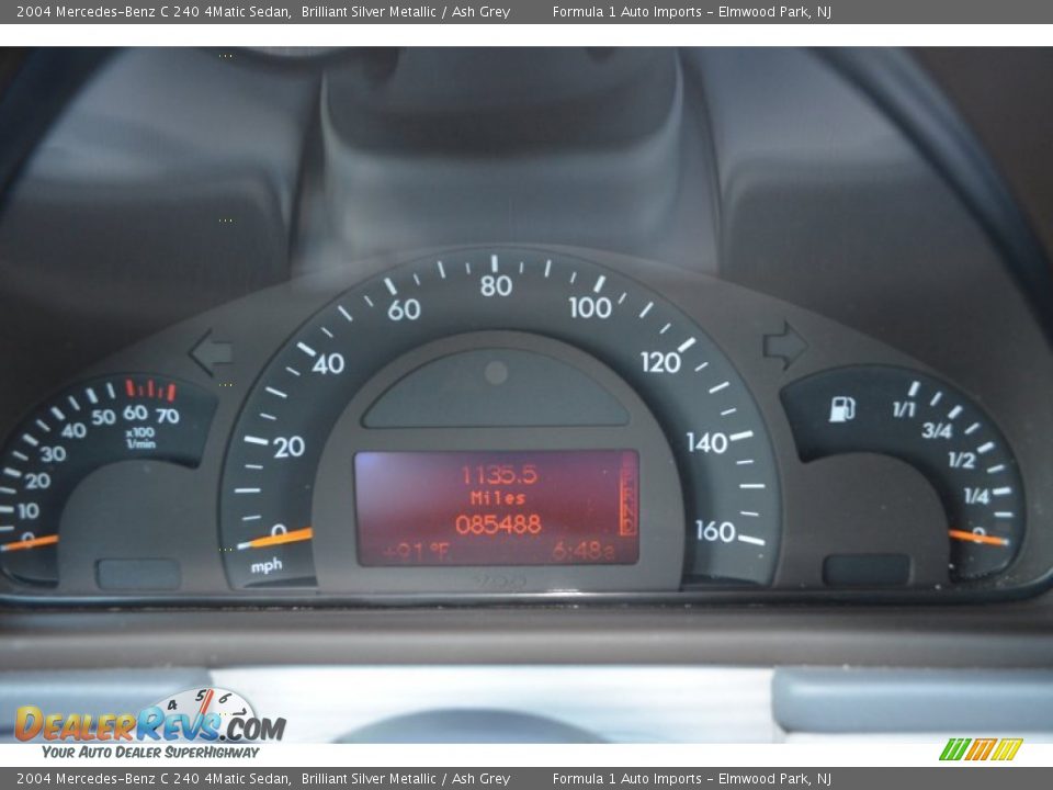 2004 Mercedes-Benz C 240 4Matic Sedan Brilliant Silver Metallic / Ash Grey Photo #15