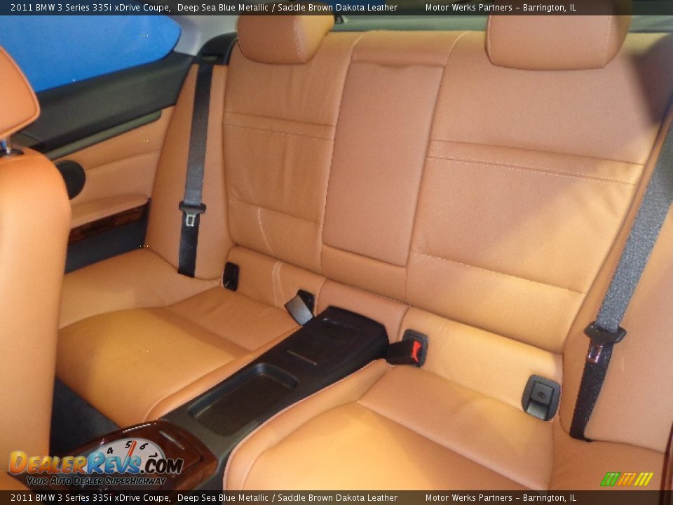 2011 BMW 3 Series 335i xDrive Coupe Deep Sea Blue Metallic / Saddle Brown Dakota Leather Photo #27