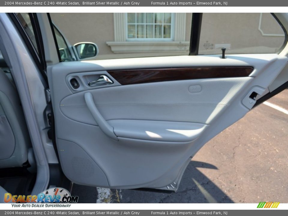 2004 Mercedes-Benz C 240 4Matic Sedan Brilliant Silver Metallic / Ash Grey Photo #18