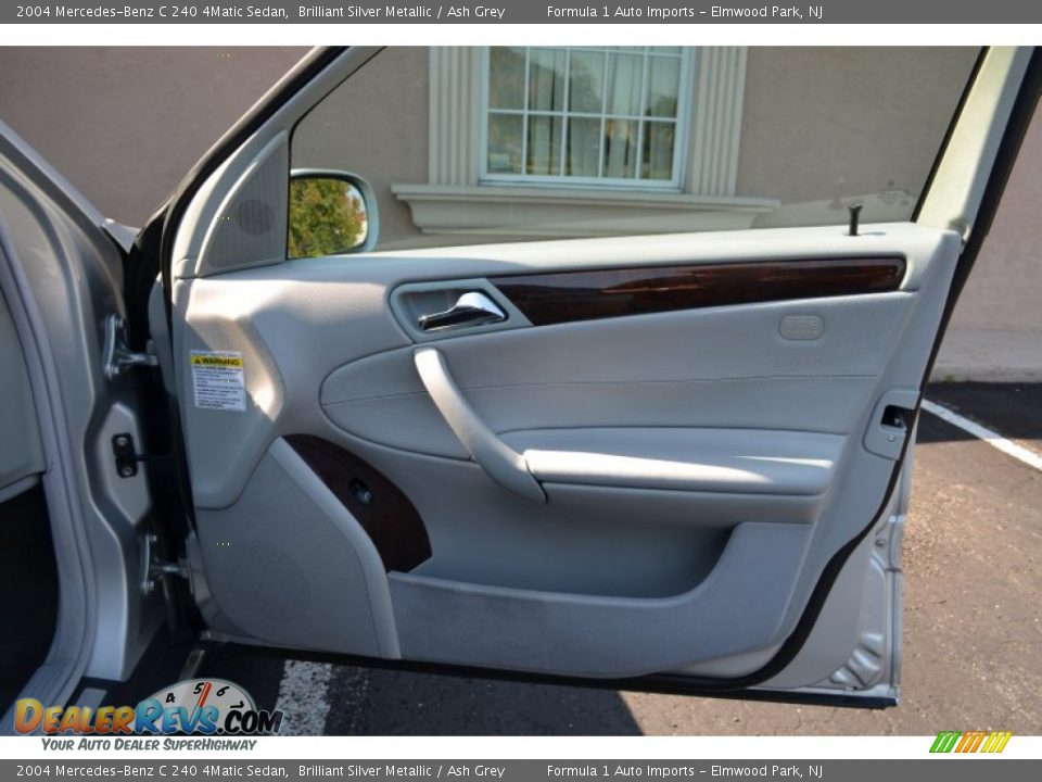 2004 Mercedes-Benz C 240 4Matic Sedan Brilliant Silver Metallic / Ash Grey Photo #19