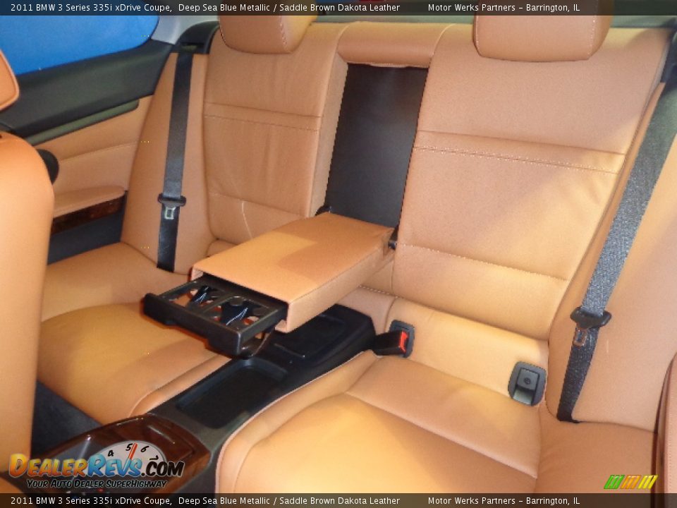 2011 BMW 3 Series 335i xDrive Coupe Deep Sea Blue Metallic / Saddle Brown Dakota Leather Photo #28
