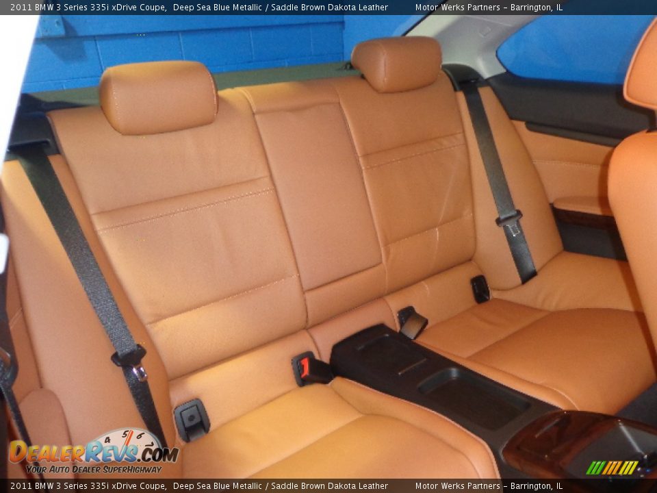 2011 BMW 3 Series 335i xDrive Coupe Deep Sea Blue Metallic / Saddle Brown Dakota Leather Photo #29